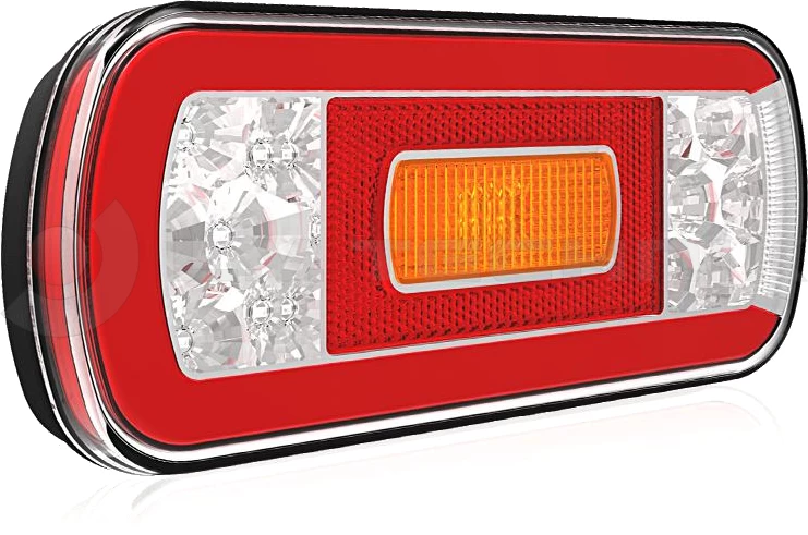 Universal LED rear lamp with fog lamp