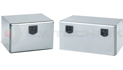 Galvanized toolboxes with lock