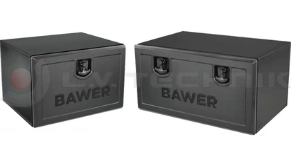 Powder painted toolboxes with lock
