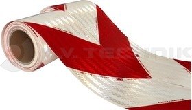 Scotchlite red/white stripes