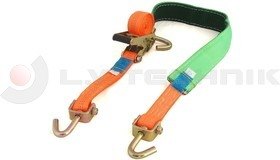 Car lashing strap 3t 3-point with non-slipping tape