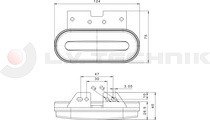 LED clearance lamp yellow 12-36V ADR