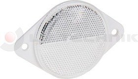 White round reflector with mounting holes