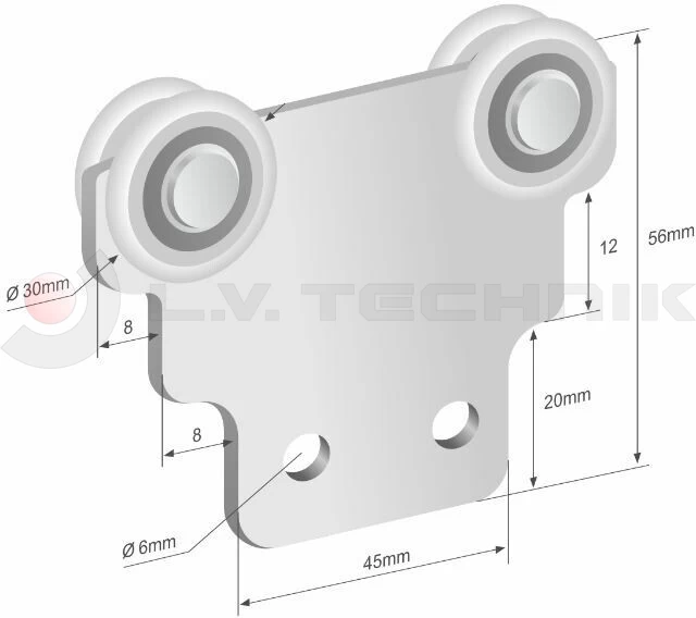 Roller Edscha/Versus 30mm