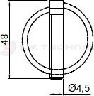 Tipping ball set 75mm vertical 5t