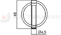 Billenő gömb készlet 75mm függőleges 5 t.