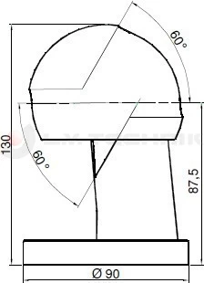 Tipping ball set 85mm vertical 15t