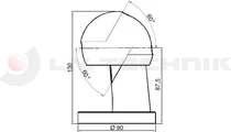 Billenő gömb készlet 85mm függőleges 15 t.