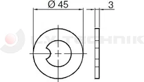 Tipping ball set 85mm vertical 15t