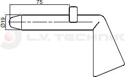 Fork locking pin for fork 19mm