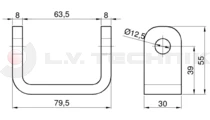 Stainless steel door hinge bracket