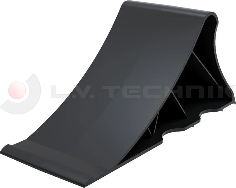 Kerékkitámasztó ék fekete műanyag 225x90x100 Nano Lokhen