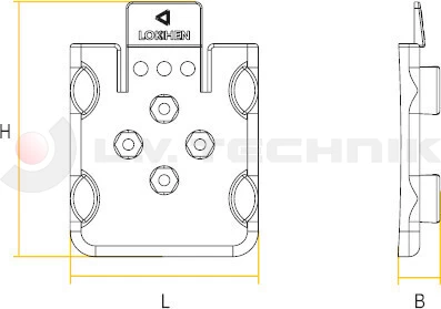 Plastic wheel chock holder Nano