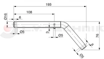 Tipping ball set 73mm horizontal 5t