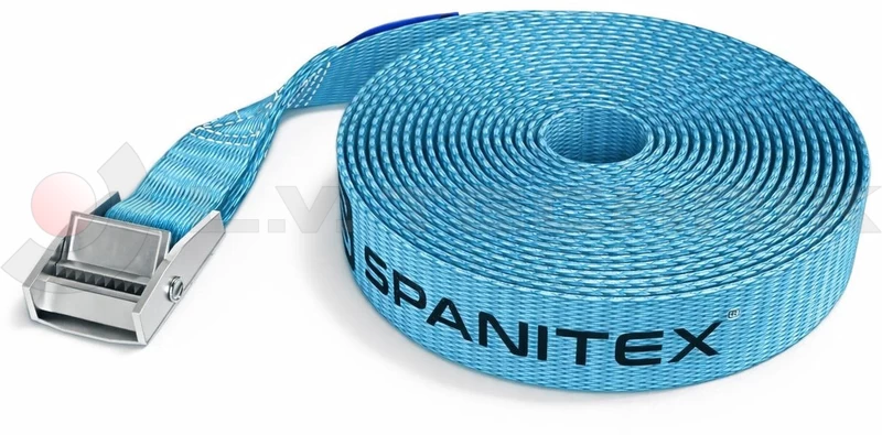 blue Lashing strap one part 250kg with buckle 6m - SPANITEX