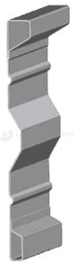 Steel sidewall profile 600 5000mm