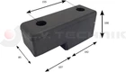 Rubber buffer 250x85x100 2 holes