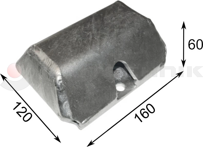 Metal buffer 160x120x60