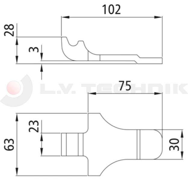Keeper, for PWP over-centre fastener