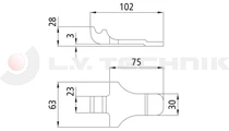 Keeper, for PWP over-centre fastener