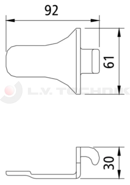 Keeper, for PWP over-centre fastener