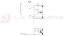 Keeper, for PWP over-centre fastener