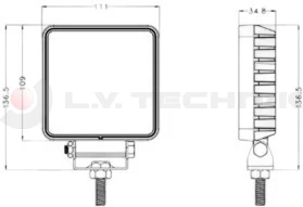 LED work lamp 30x 1W