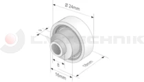 Roller 24mm Kögel, Krone, Schmitz