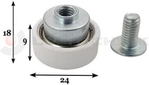Roller 24mm Kögel, Krone, Schmitz