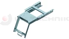 Pullout ladder with platform