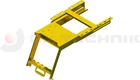 Pullout ladder with platform