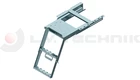 Pullout ladder with platform