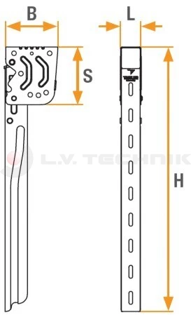 Lateral holder 790mm Magnelis®