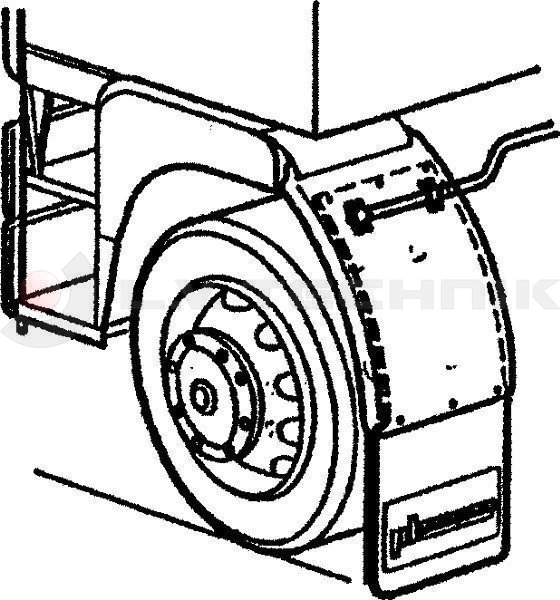 Mudflap stop spray 400mm