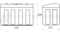 Toolbox Stabilo 515x212x290