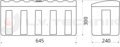 Toolbox Stabilo 645x240x300