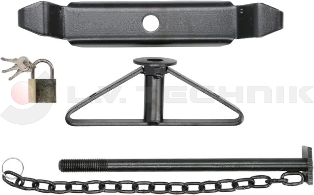 Pótkeréktartóhoz kerékrögzítő 120mm