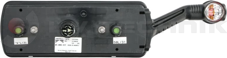 Left-hand rear light
