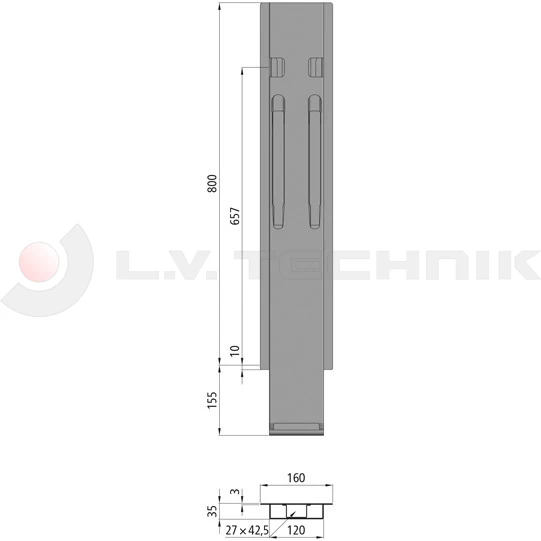 Rakonca Kinnegrip K20 800 középső