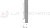 Kinnegrip K20 Centre pillar 800mm