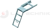 Pullout ladder with platform