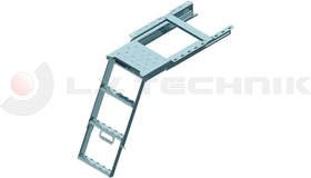Pullout ladder with platform