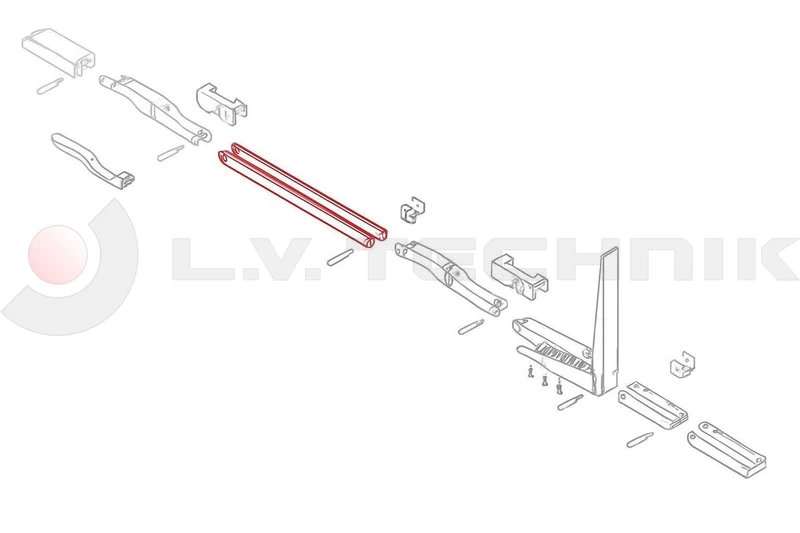 Kinnegrip K20 rakoncához összekötő 300 mm