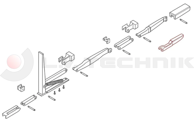Kinnegrip K20 rakoncához felső ék jobb