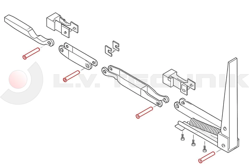 Kinnegrip K20 linkage pin 8x32
