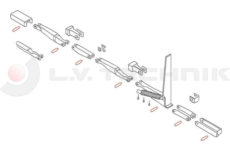 Kinnegrip K20 linkage pin 8x32