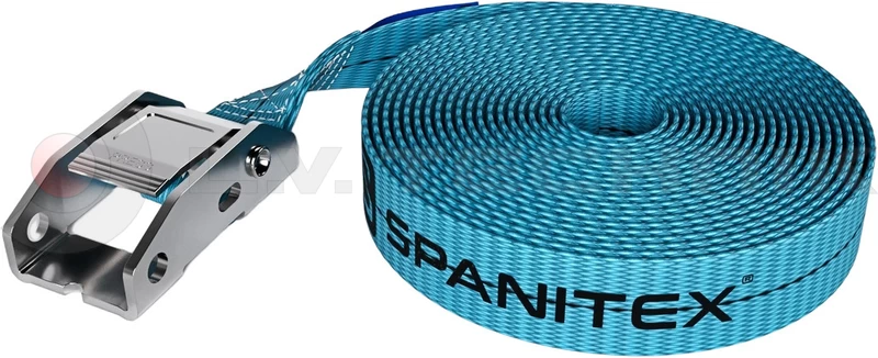 blue Lashing strap one part 400kg with buckle 3m - SPANITEX