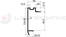 Frame profile 18mm