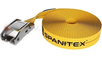 yellow Lashing strap one part 400kg with buckle 4m - SPANITEX