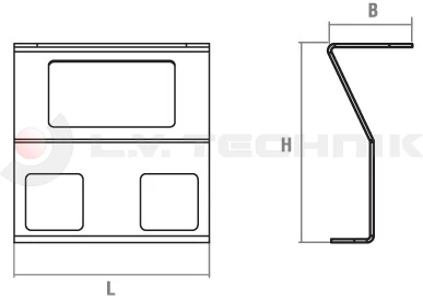 Víztartályhoz konzol pár Lokhen
